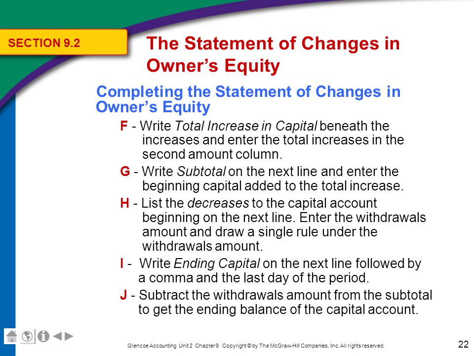 how to write a statement of changes in equity